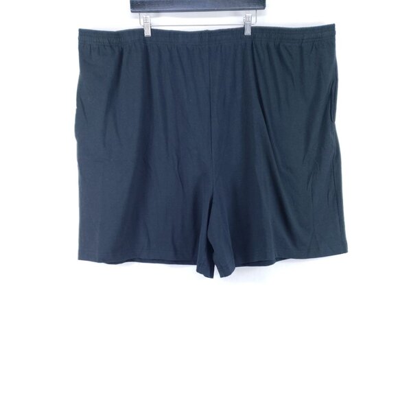 King Size Knit Shorts Men's Size 6XL Big Black Drawstring - Picture 1 of 7